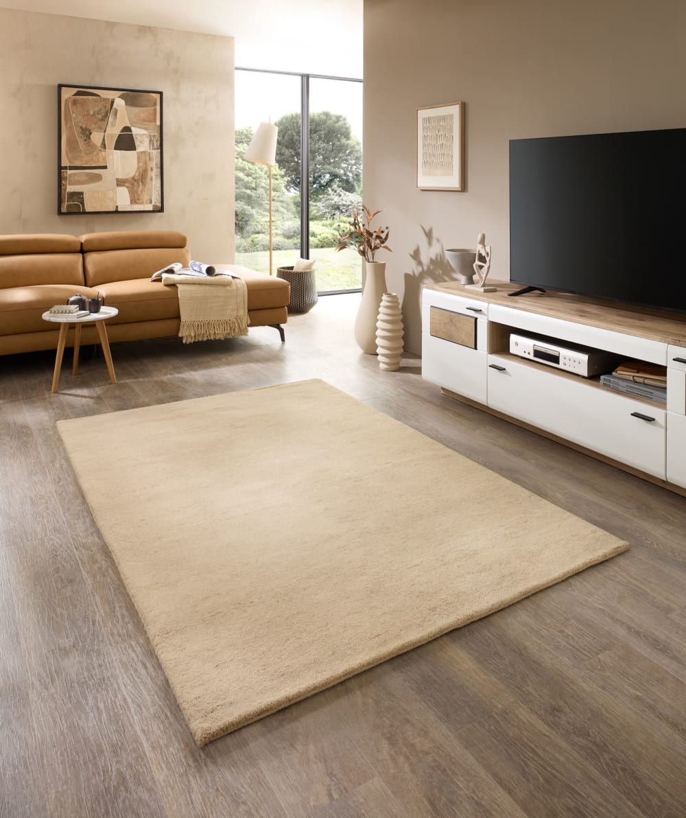 Tapis de salon noué à la main - sable 40x60 cm — vue 3