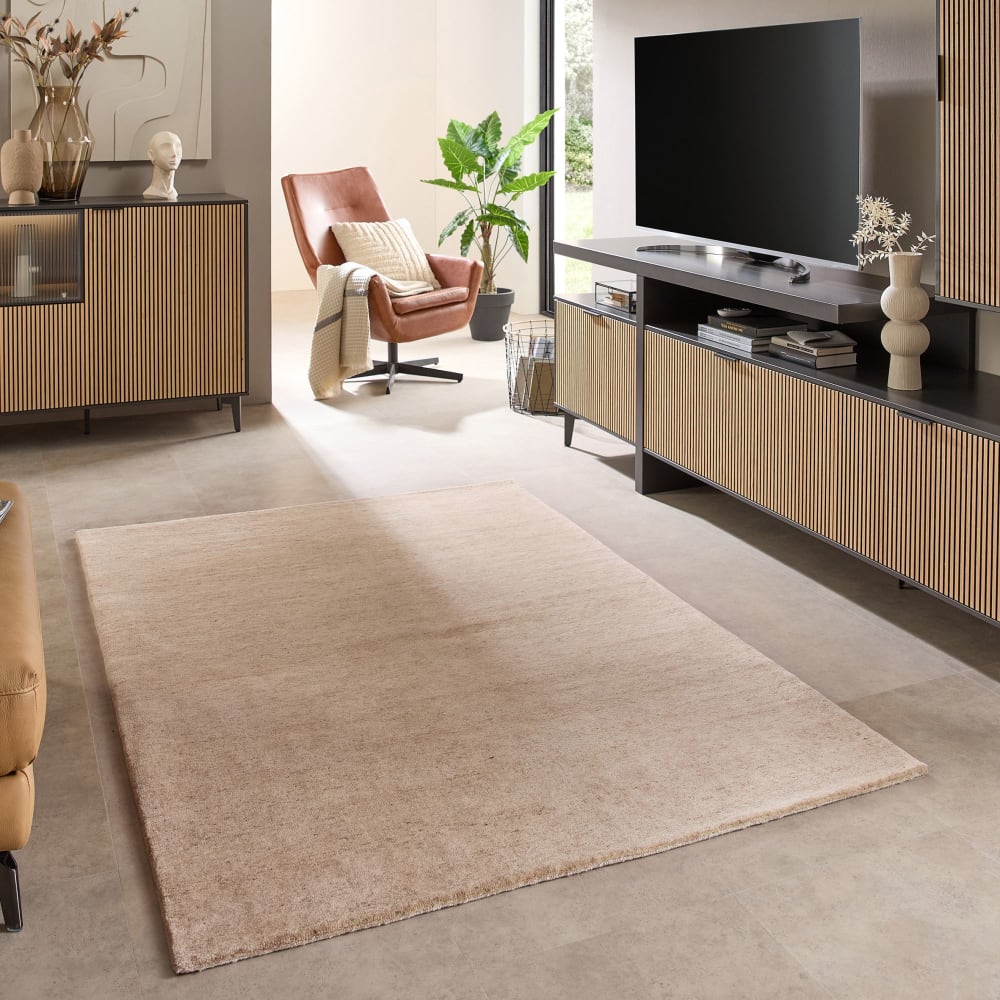 Tapis de salon noué à la main - sable 40x60 cm — vue 3