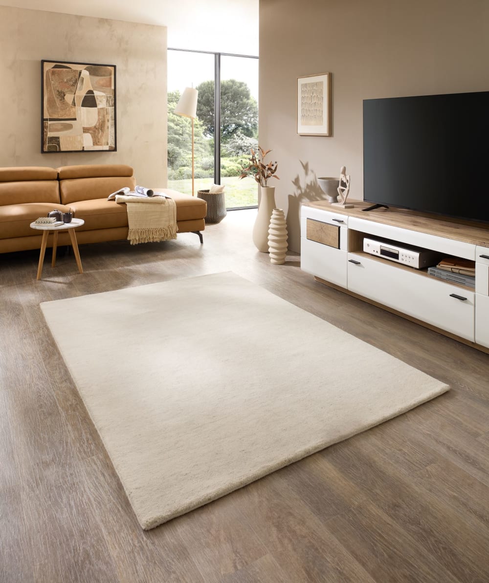 Tapis de salon noué à la main - beige 40x60 cm — vue 3