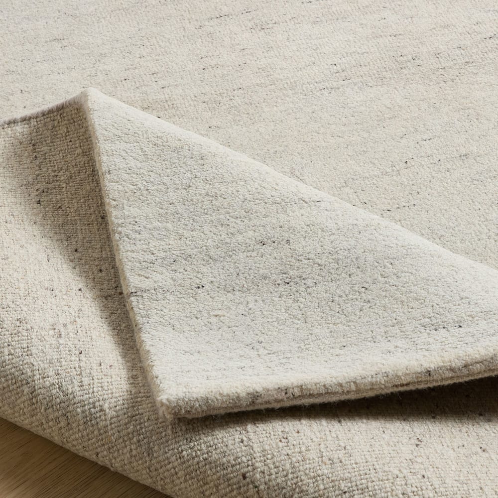 Tapis de salon noué à la main - gris clair 40x60 cm — vue 4