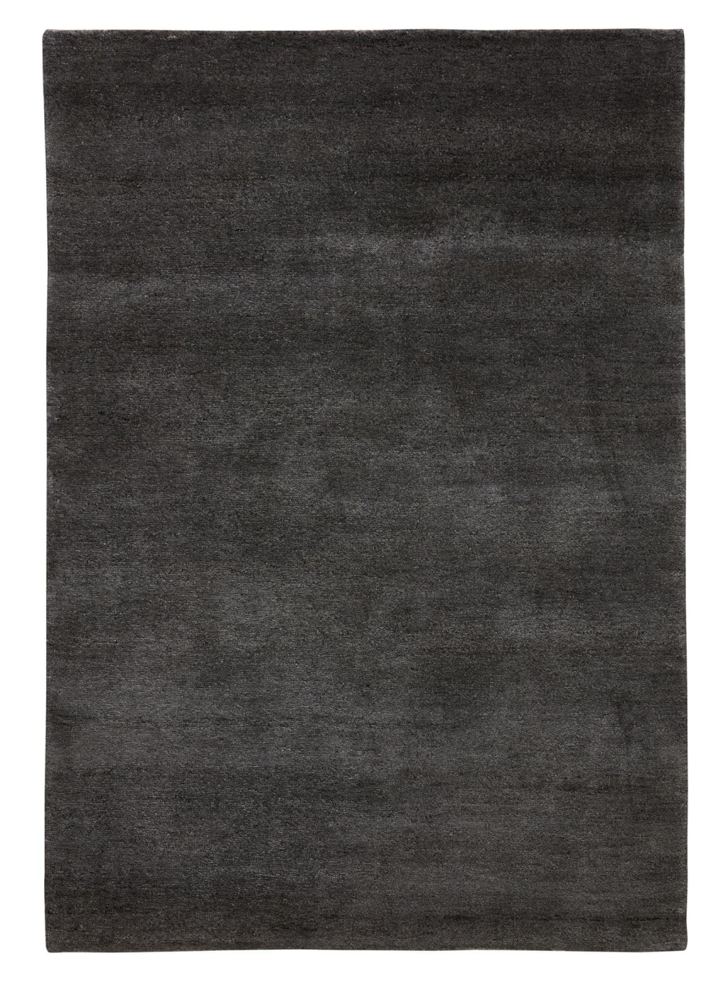 Natur Pur Handgeknüpfter Wohnzimmerteppich - Grau 90x160 cm style landhaus Grau Wolle