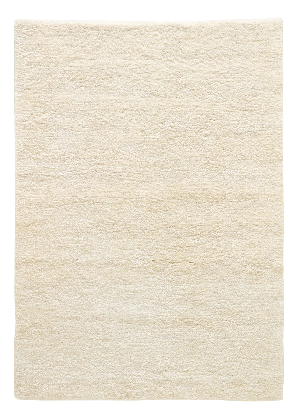 Natur Pur Nepalesischer handgewebter Teppich - weiß 70x140 cm style landhaus Öko-Tex Zertifikat - Wolle