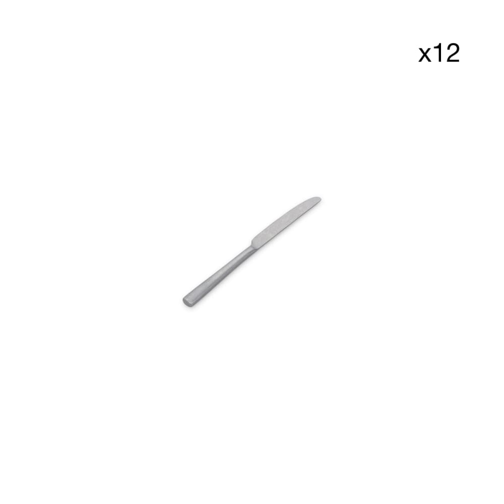 Lot de 12 couteau à beurre argent en métaux 16cm