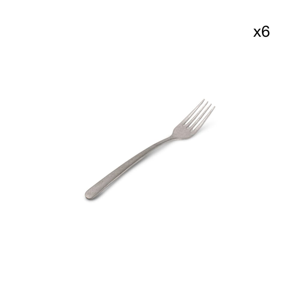 Lot de 6 fourchette à dessert argent en métaux 17,5cm