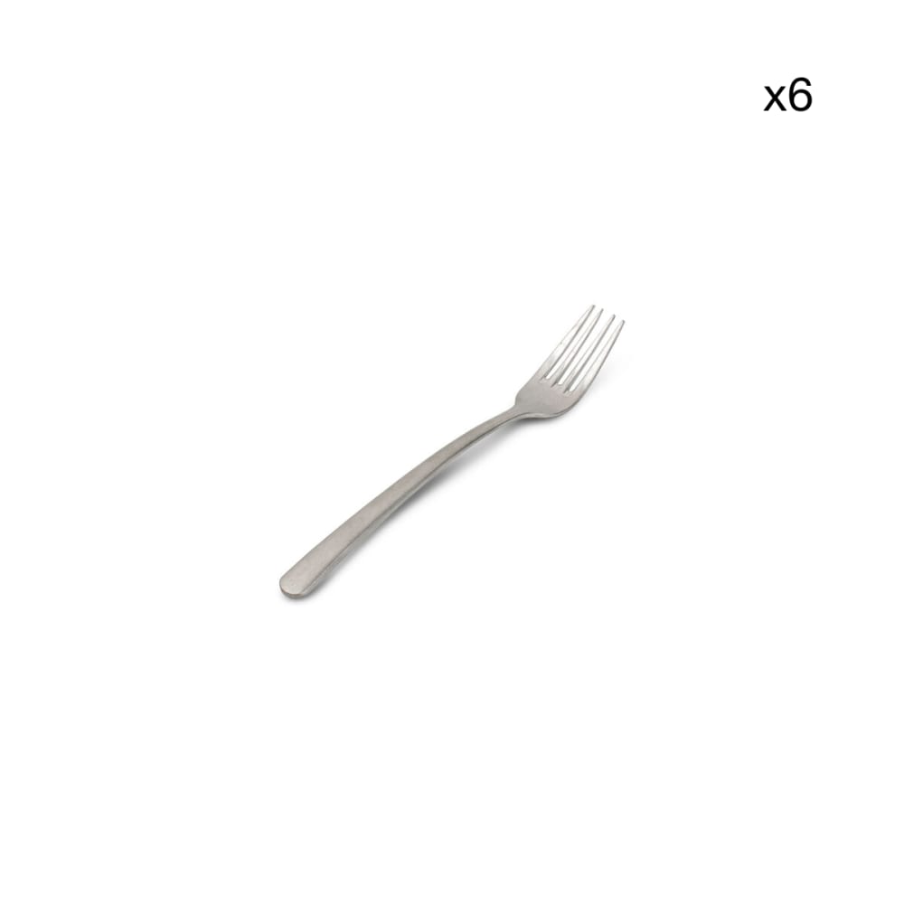 Lot de 6 fourchette de table argent en métaux 21cm