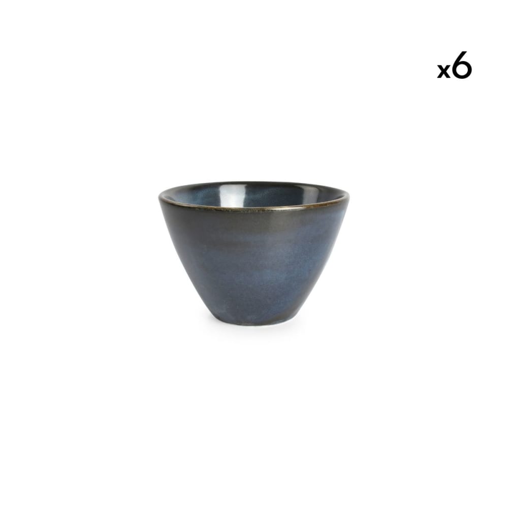 Lot de 6 bols bleu en porcelaine 10xh7cm