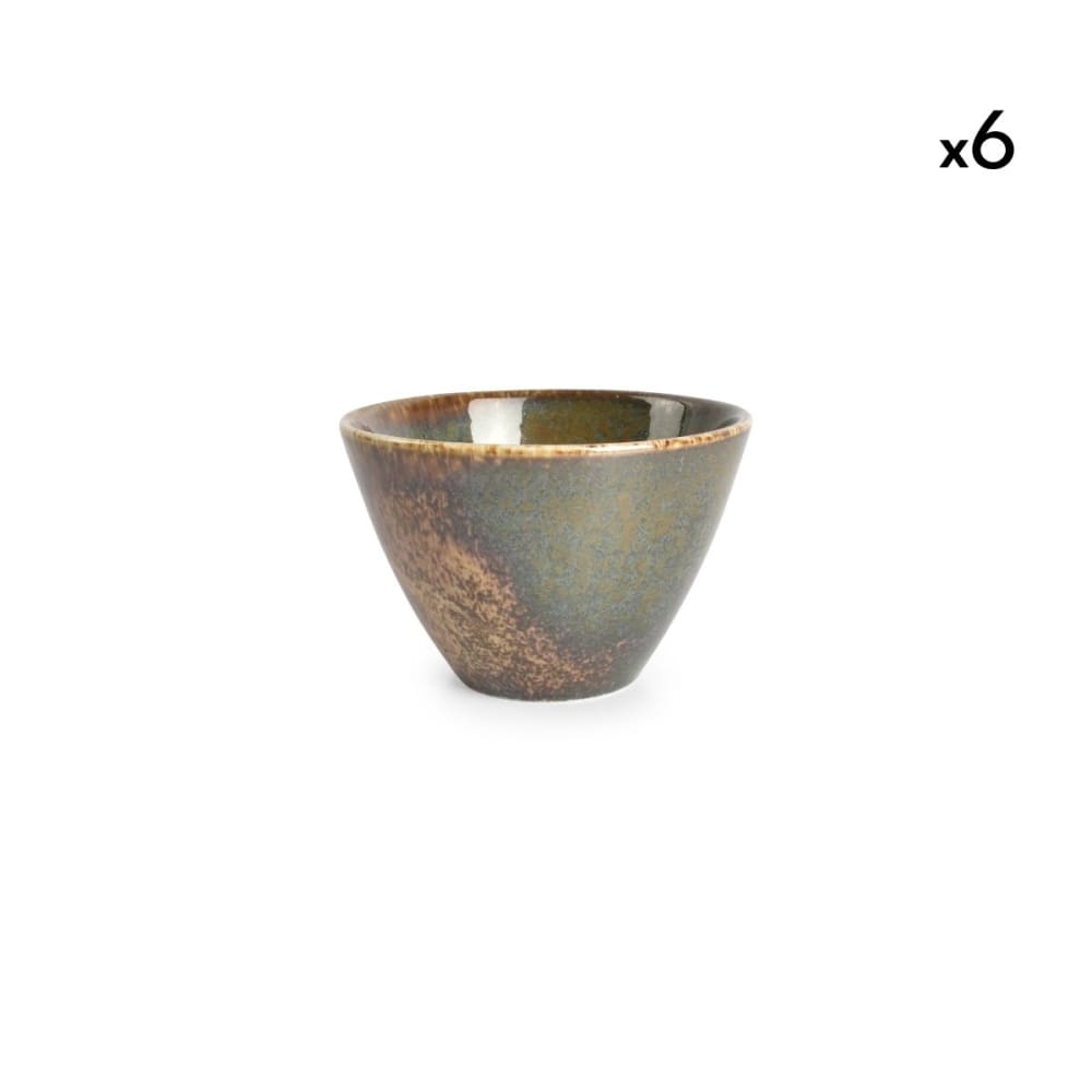 Lot de 6 bols bleu en porcelaine 10xh7cm