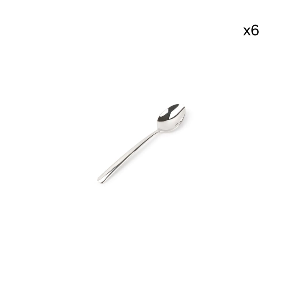 Lot de 6 cuillère moka argent en métaux 11,5cm