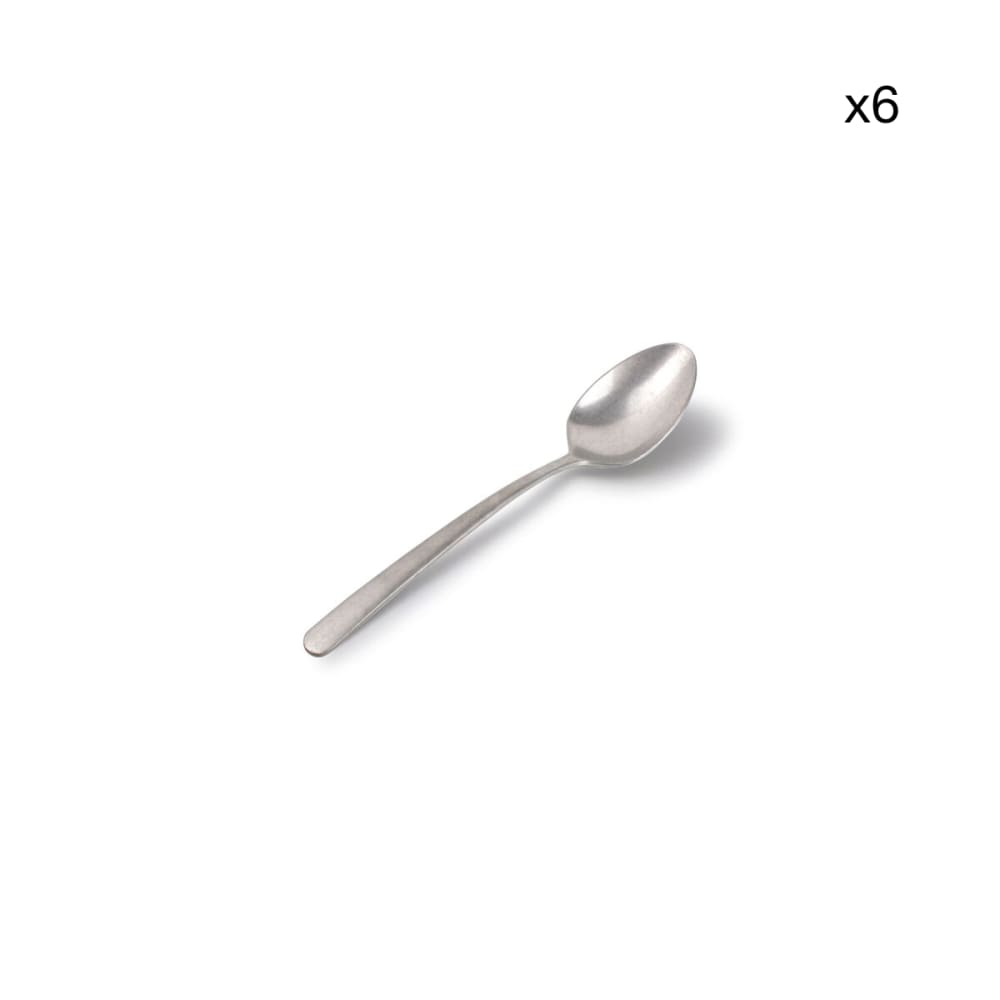 Lot de 6 cuillère à dessert argent en métaux 17,5cm