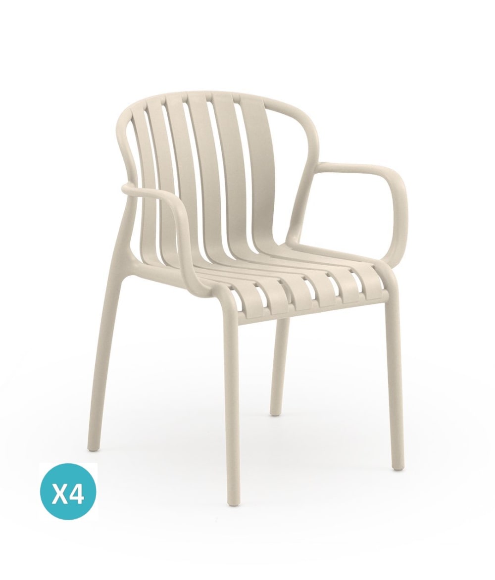 Lot de 4 fauteuils en