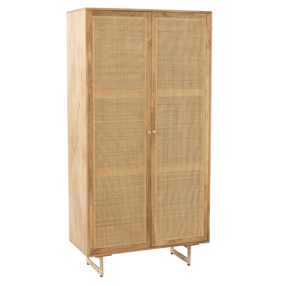 Armoire en rotin et bois de manguier naturel naturel 45 x 95