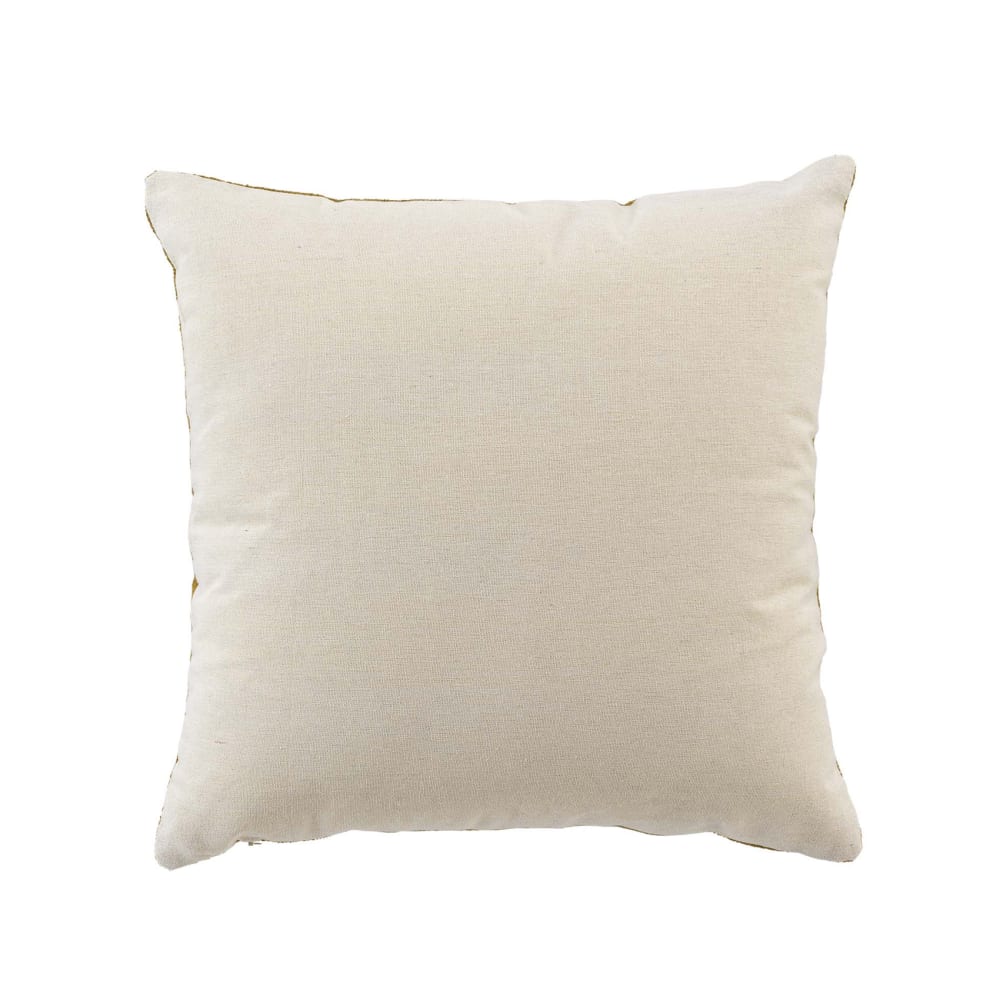 Coussin  - effet bouclette coton/polyester gris 45x45 cm