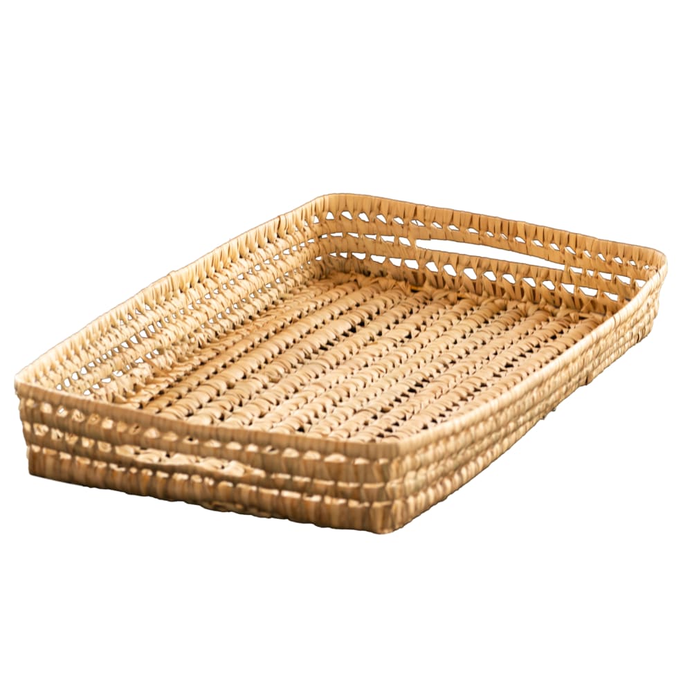 Panier à langer osier rectangle osier naturel 75 x 45 (Home Maison) - Image 1