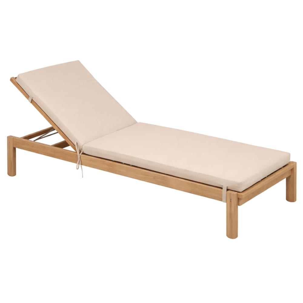 Matelas bain de soleil extérieur imperméable minorque polyester beige