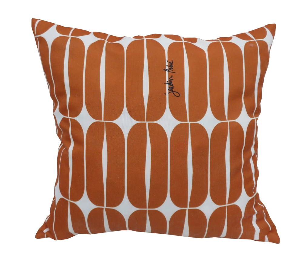 Lot de 2 coussins extérieur   40x40x15  terracotta