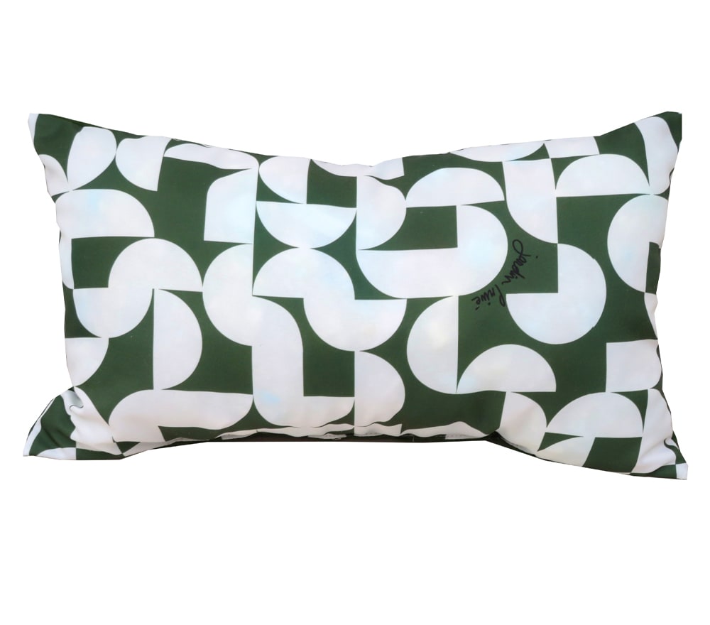 Lot de 2 coussins extérieur   50x30x15  vert