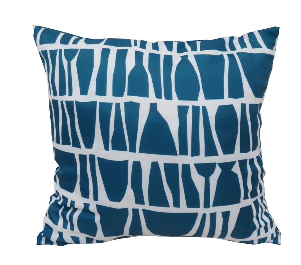 Lot de 2 coussins extérieur   40x40x15  bleu roi