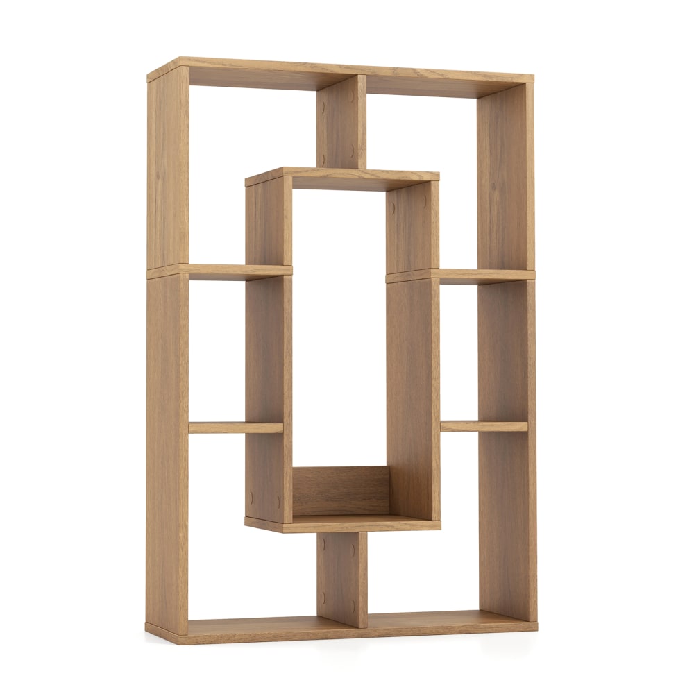 Bibliothèque avec 7 cubes beige 60x20x90 cm