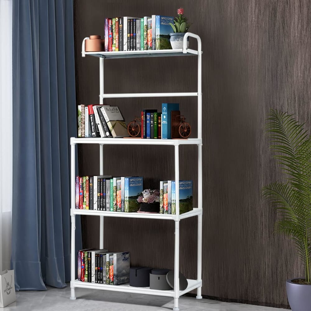Etagère de cuisine blanche avec pieds en métal