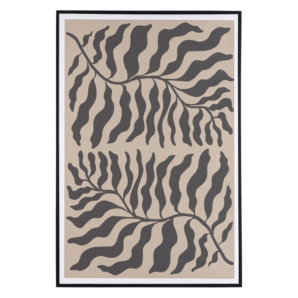 Décoration murale C - 63x93cm en papier japonais, cadre noir