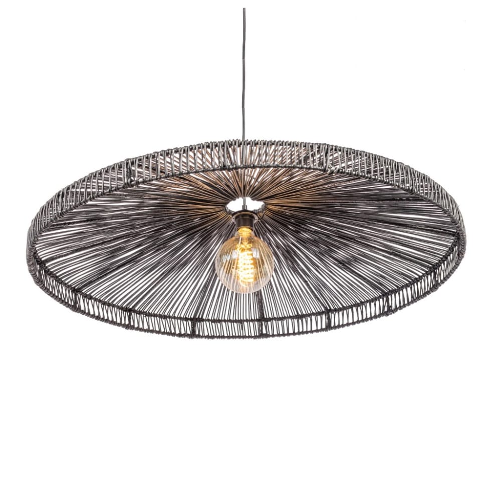 Suspension en rotin noir XL — vue 4