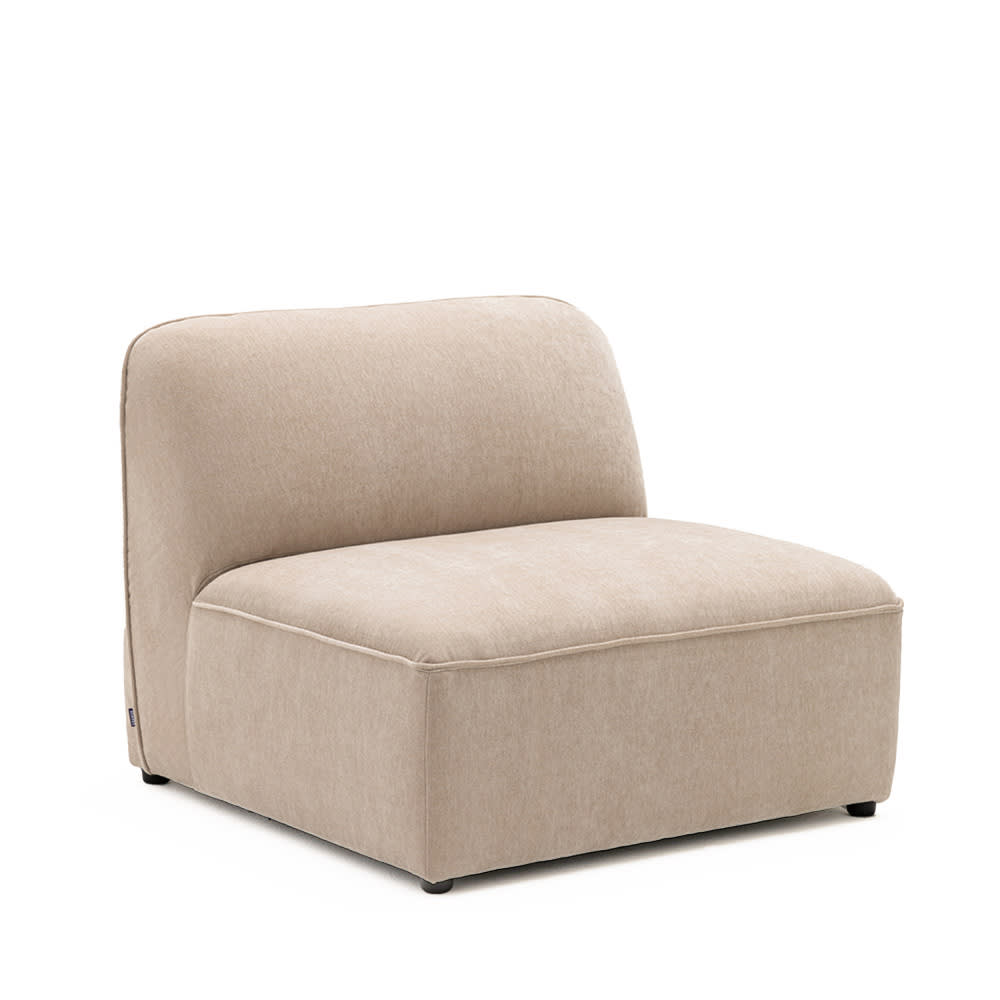 Chauffeuse pour canapé modulable en tissu - Beige