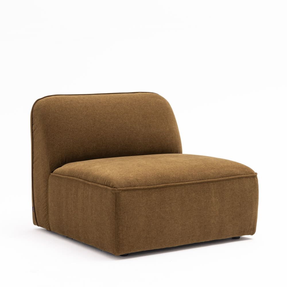 Chauffeuse pour canapé modulable en tissu - Bronze