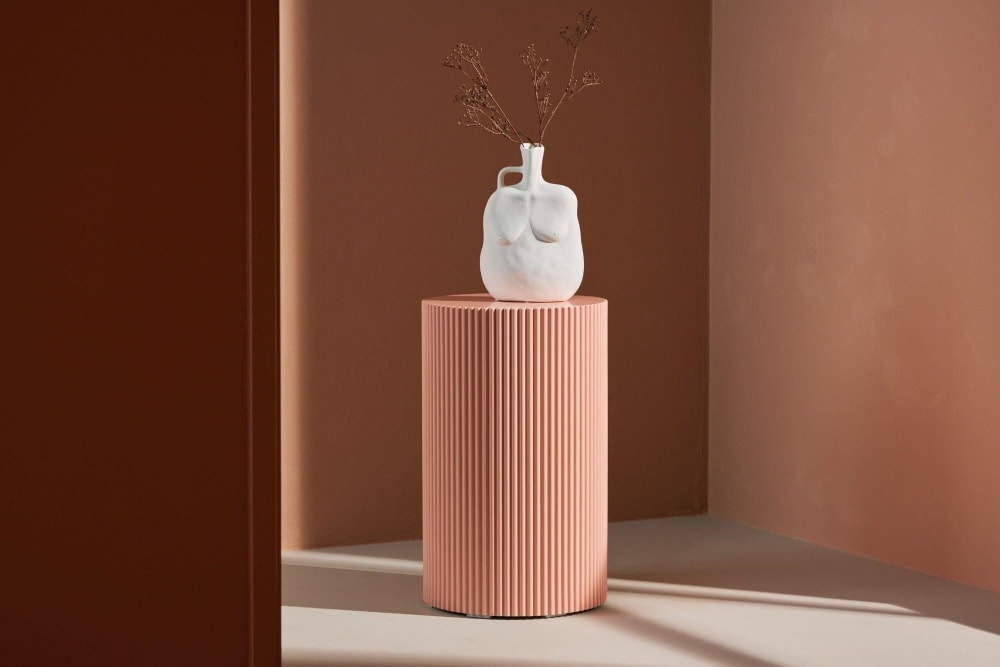 Beistelltisch Lenox Ø31cm, Pfirsich - Maisons Du Monde
