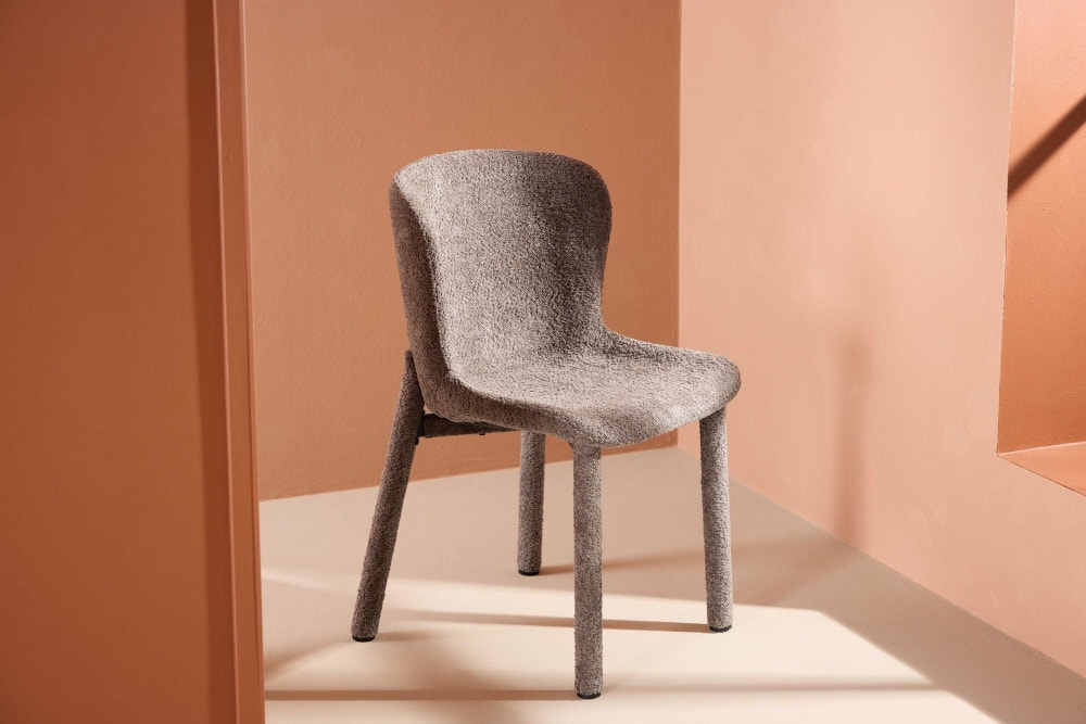 2er-Set Bouclé-Polsterstühle Astoria, Braun - Maisons Du Monde