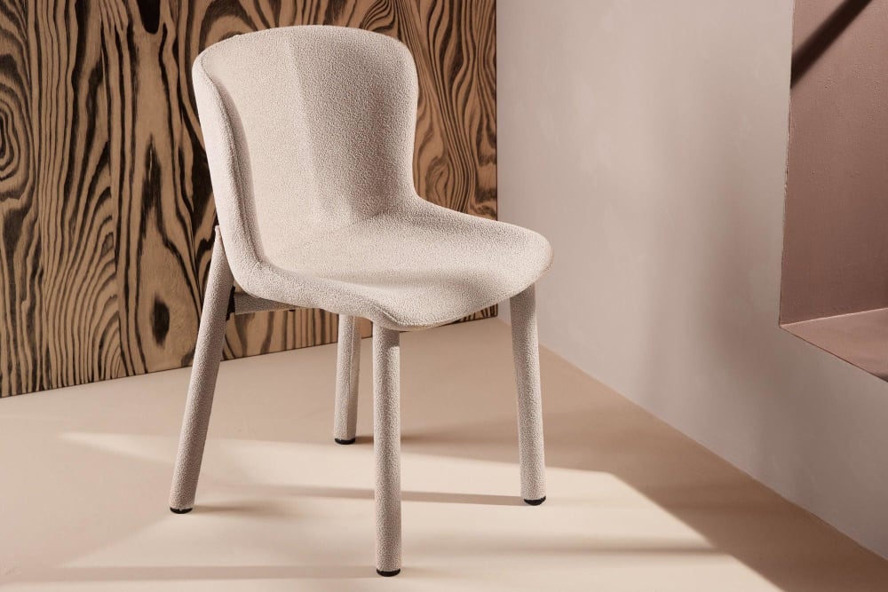 2er-Set Bouclé-Polsterstühle Astoria, beige - Maisons Du Monde