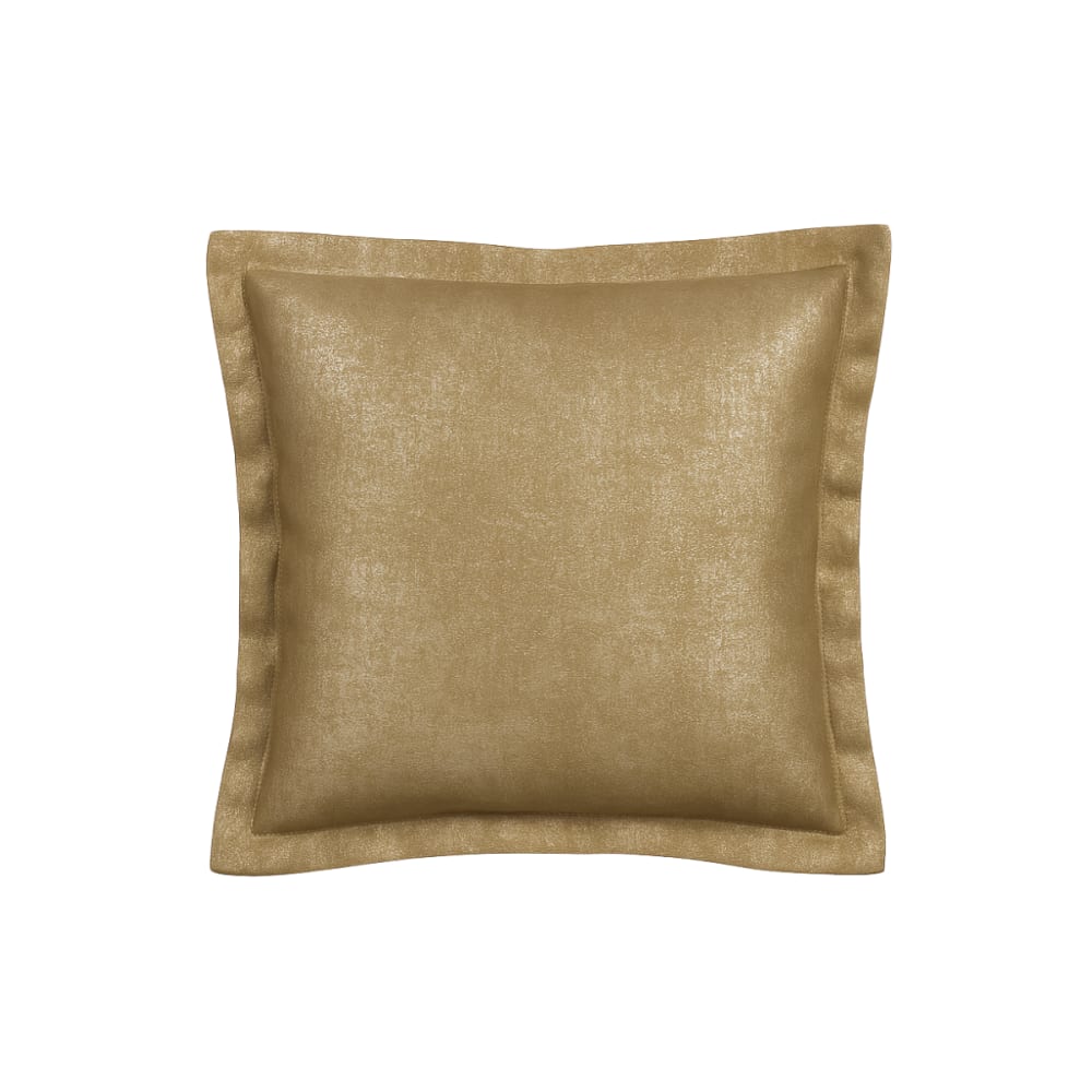 Housse de coussin décorative en flanelle dorée h40 — Beyit
