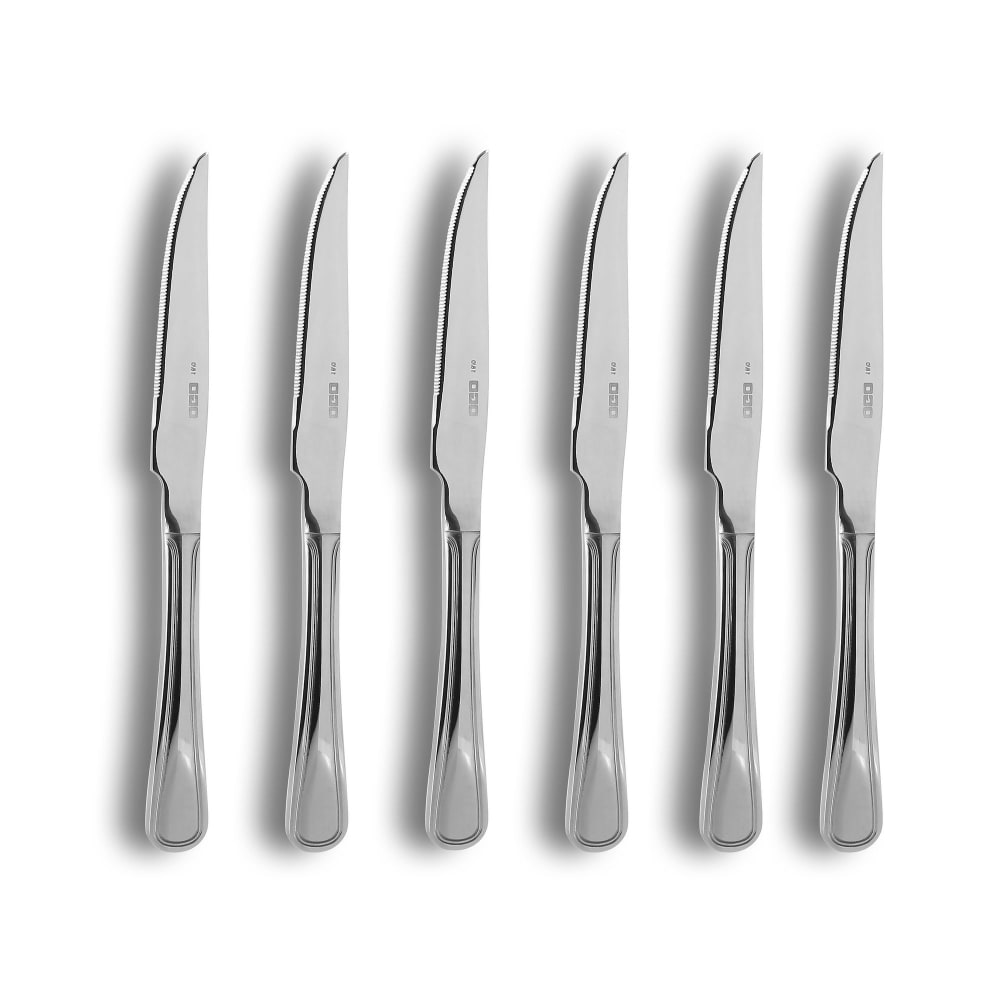 Lot de 6 couteaux à steak en acier inoxydable