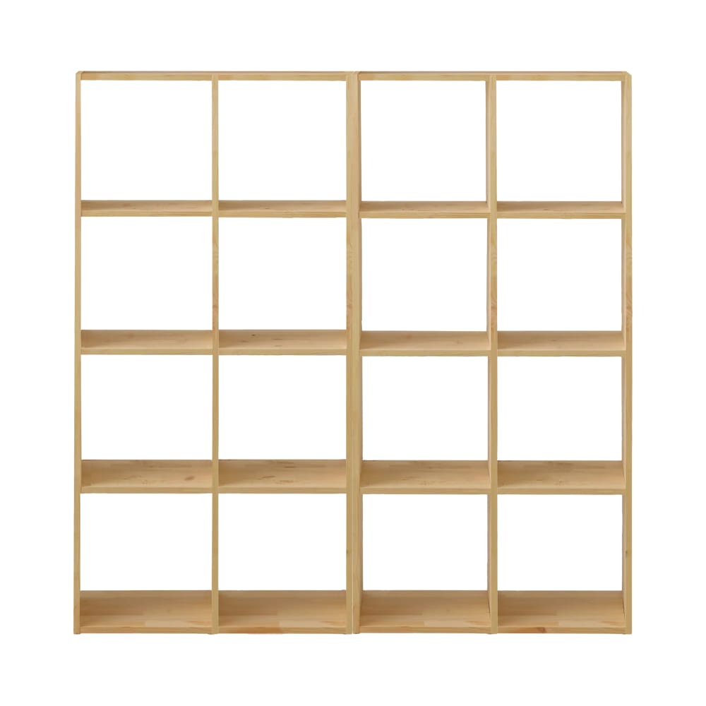 Etagère 4x4 cases en bois massif