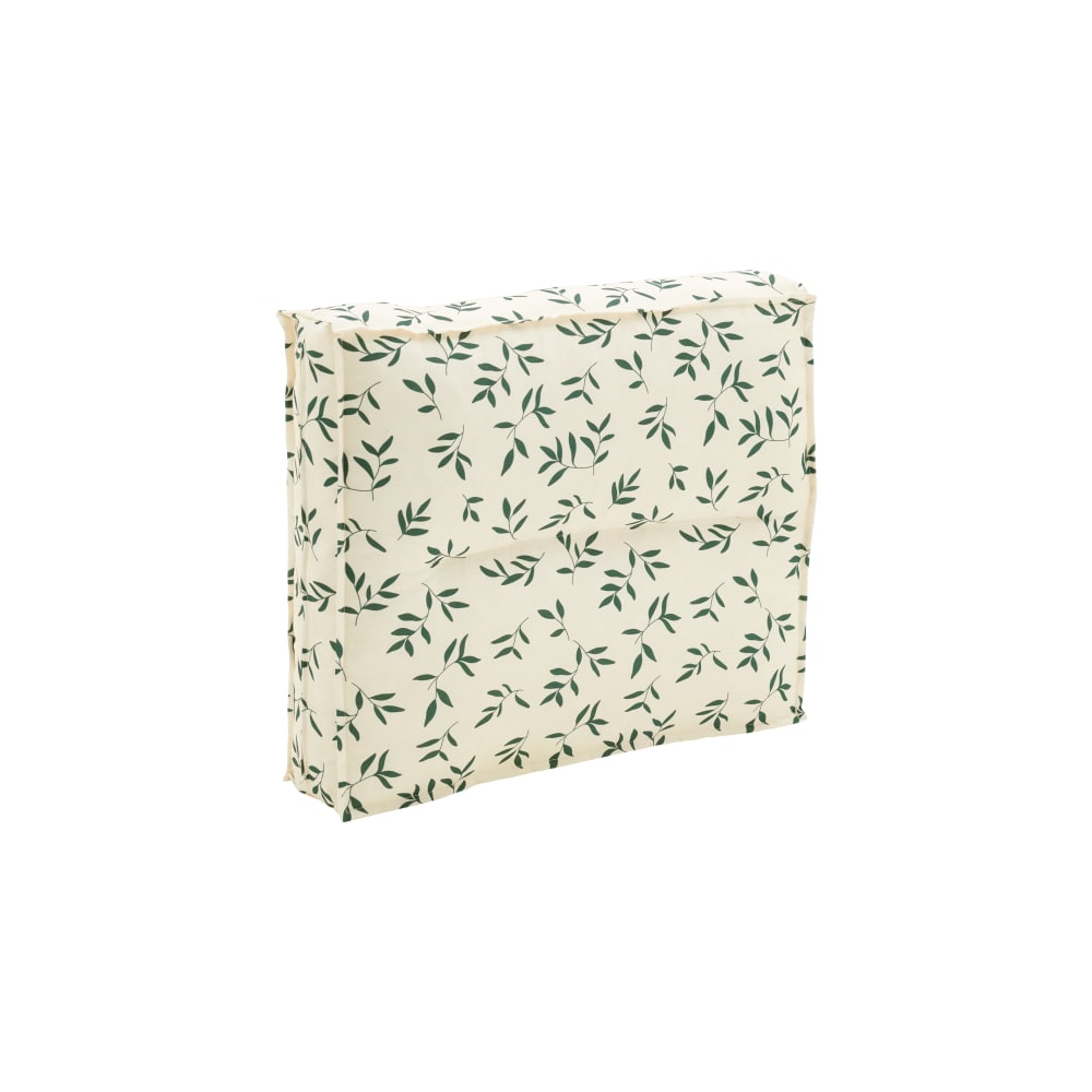 Dossier coussin palette en polyester feuillage 60 x 50 cm