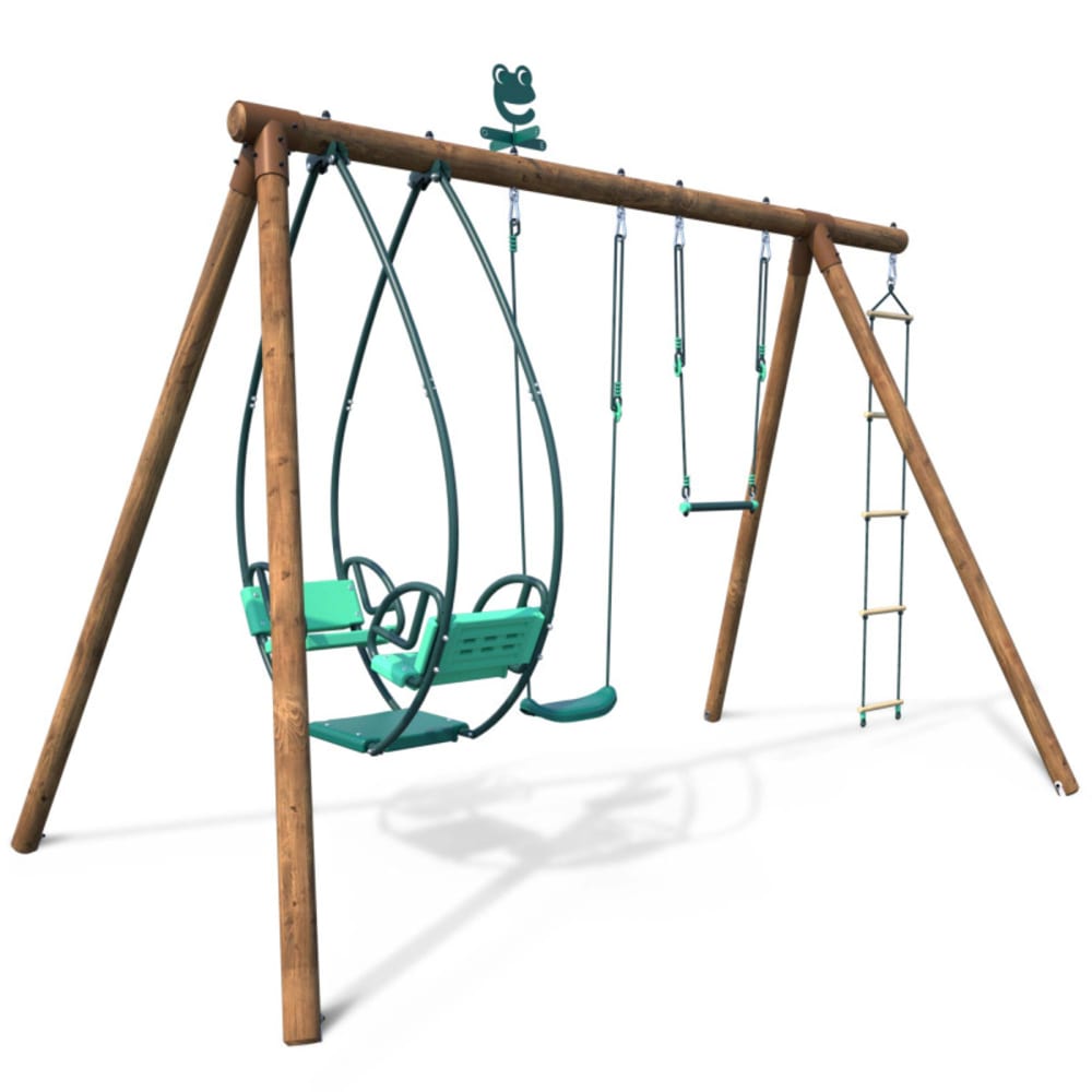 Balançoire en bois traité