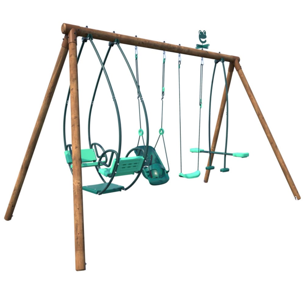 Balançoire en bois traité