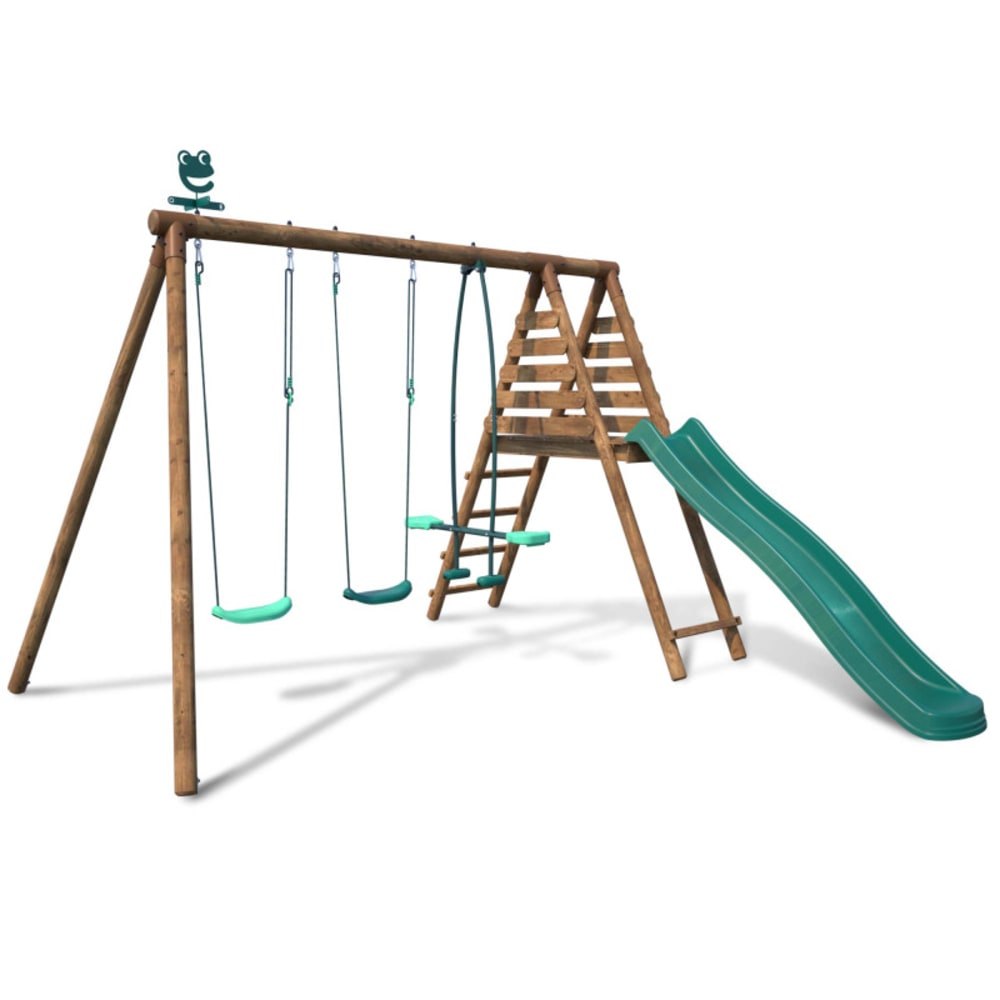 Balançoire en bois traité