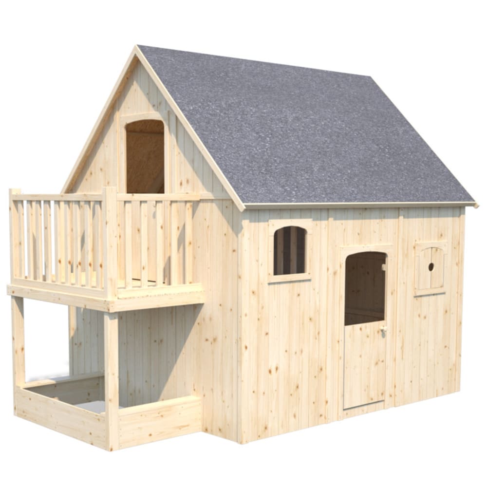 Maisonnette en bois avec - bac