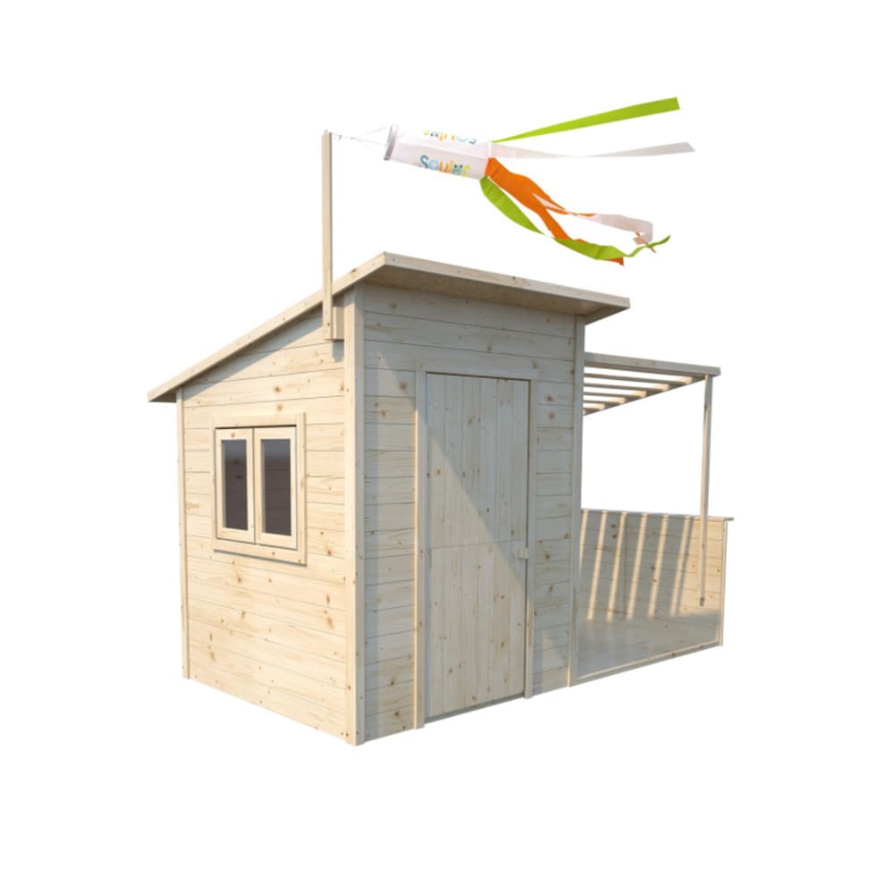 Maisonnette en bois extérieure avec pergola