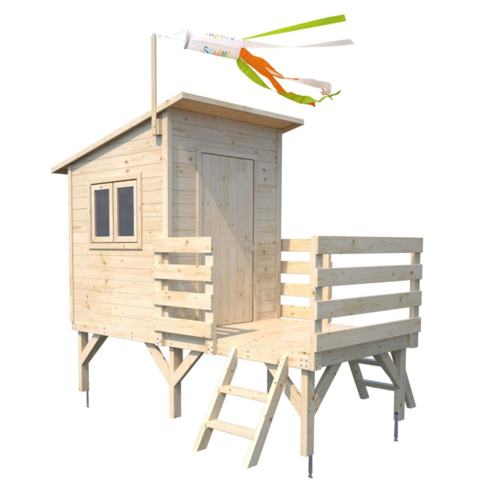 Cabane sur pilotis pour enfants