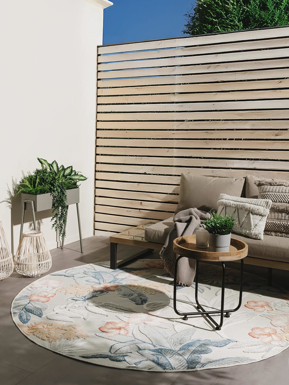 In- & Outdoor-Teppich multicolor D 200 rund - Maisons Du Monde
