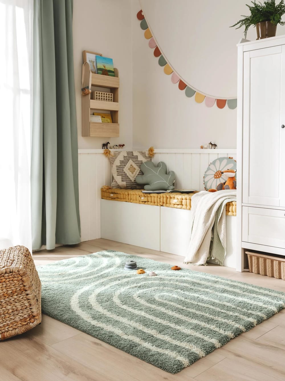 Benuta Kinderteppich blau 80x150 style modern Pvc - Polyvinlychlorid Kinder
