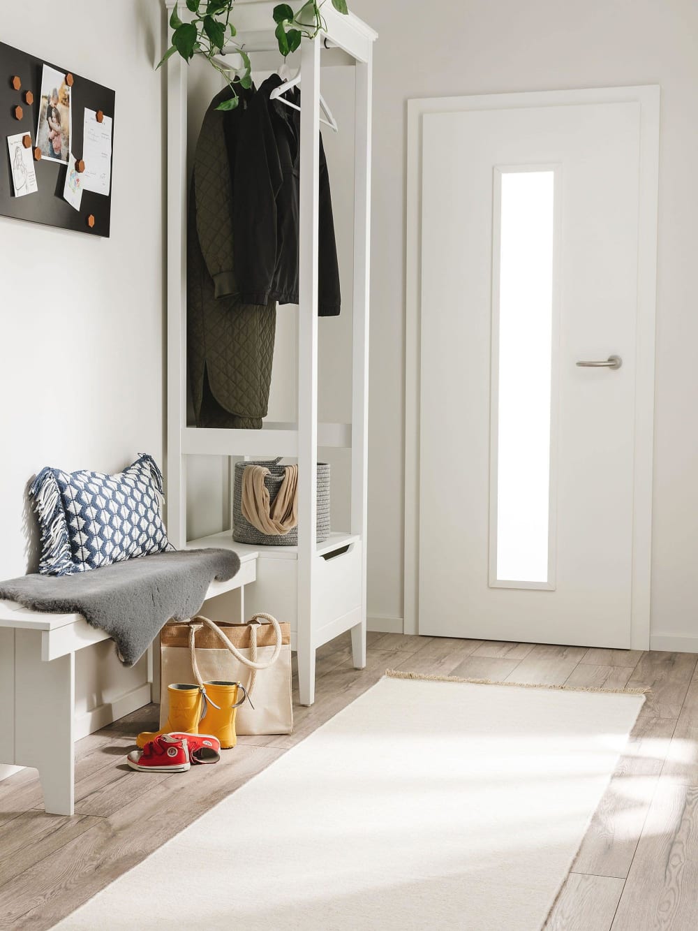 Tapis de couloir beige 70x200