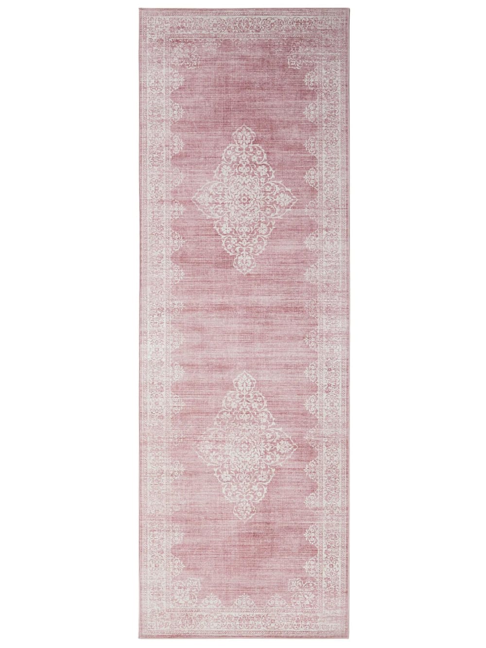 Benuta Läufer rosa 80x240 style vintage Rot Pvc - Polyvinlychlorid