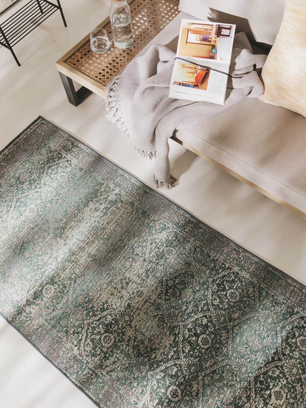 Tapis de couloir extérieur & intérieur vert 80x250 — vue 4