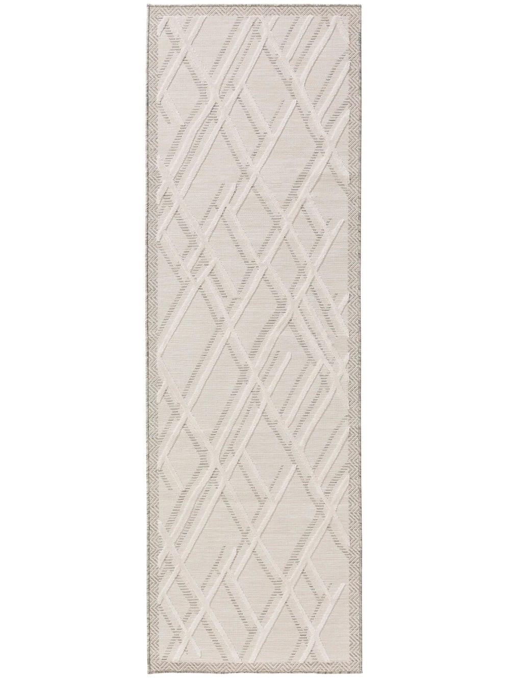 Tapis de couloir crème