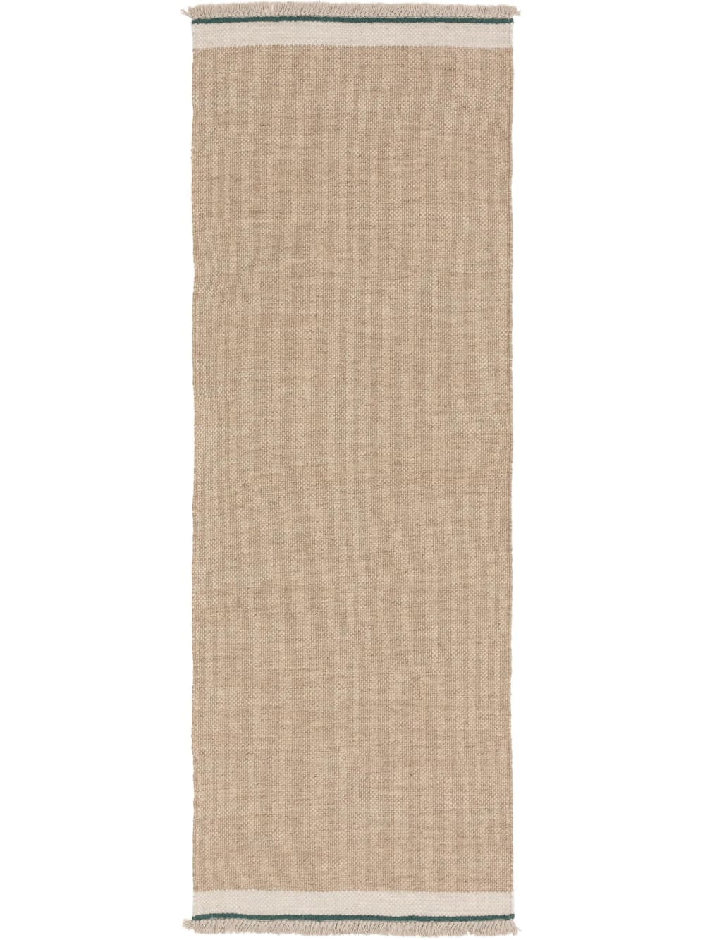 Benuta Wollteppich Läufer beige 80x250 style modern - Wolle