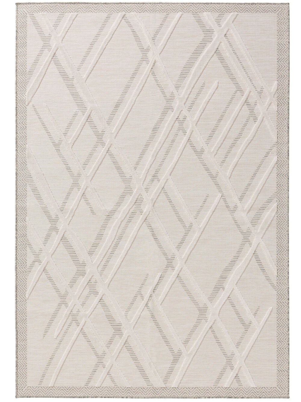 Tapis d'extérieur & intérieur crème 160x230