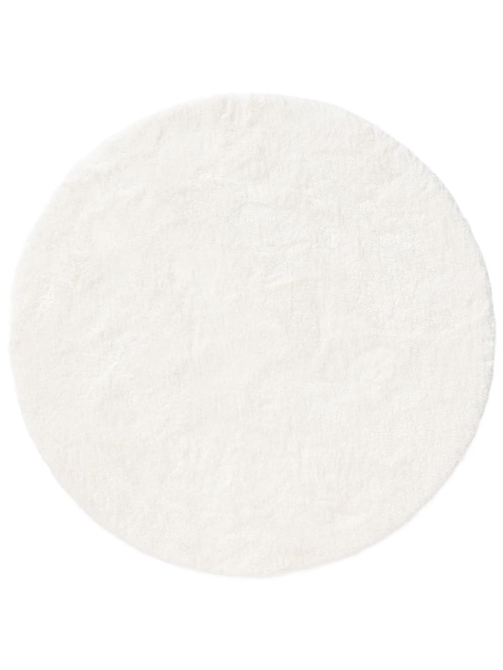 Benuta Hochflorteppich rund cream D 160 rund style modern Beige Pvc - Polyvinlychlorid