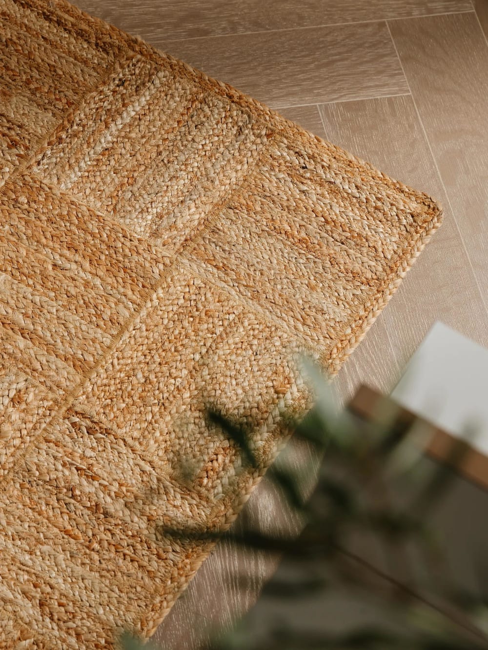 Tapis de jute marron clair 70x200 — vue 4